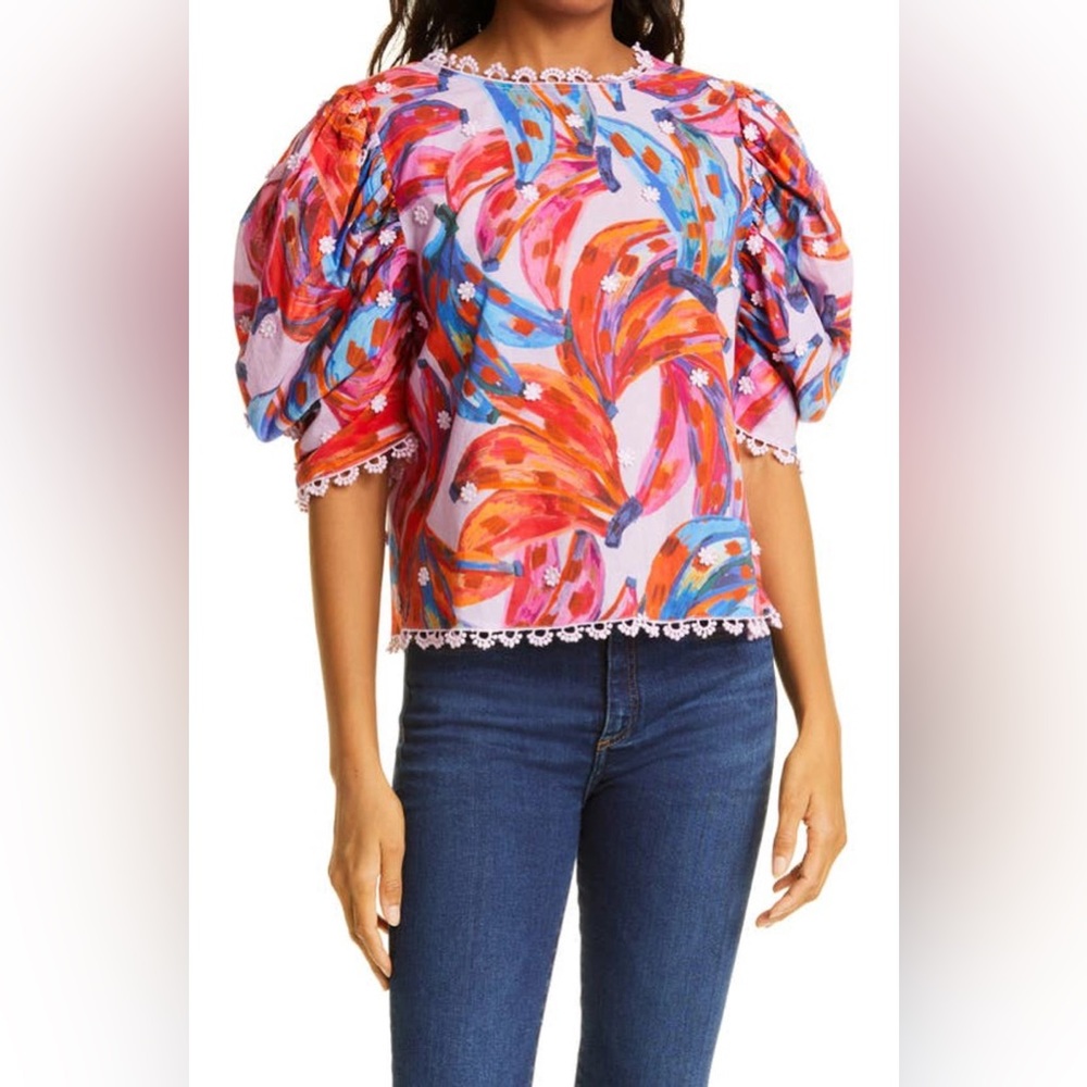 FARM Rio 🌈Colored Bananas Blouse🌈
